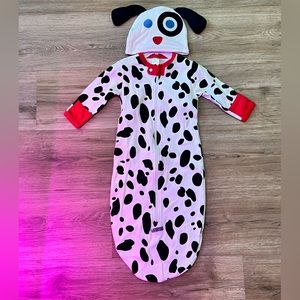 Dalmatian Print Sleep Sack and Hat, size 0-6 months